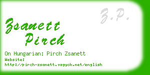 zsanett pirch business card